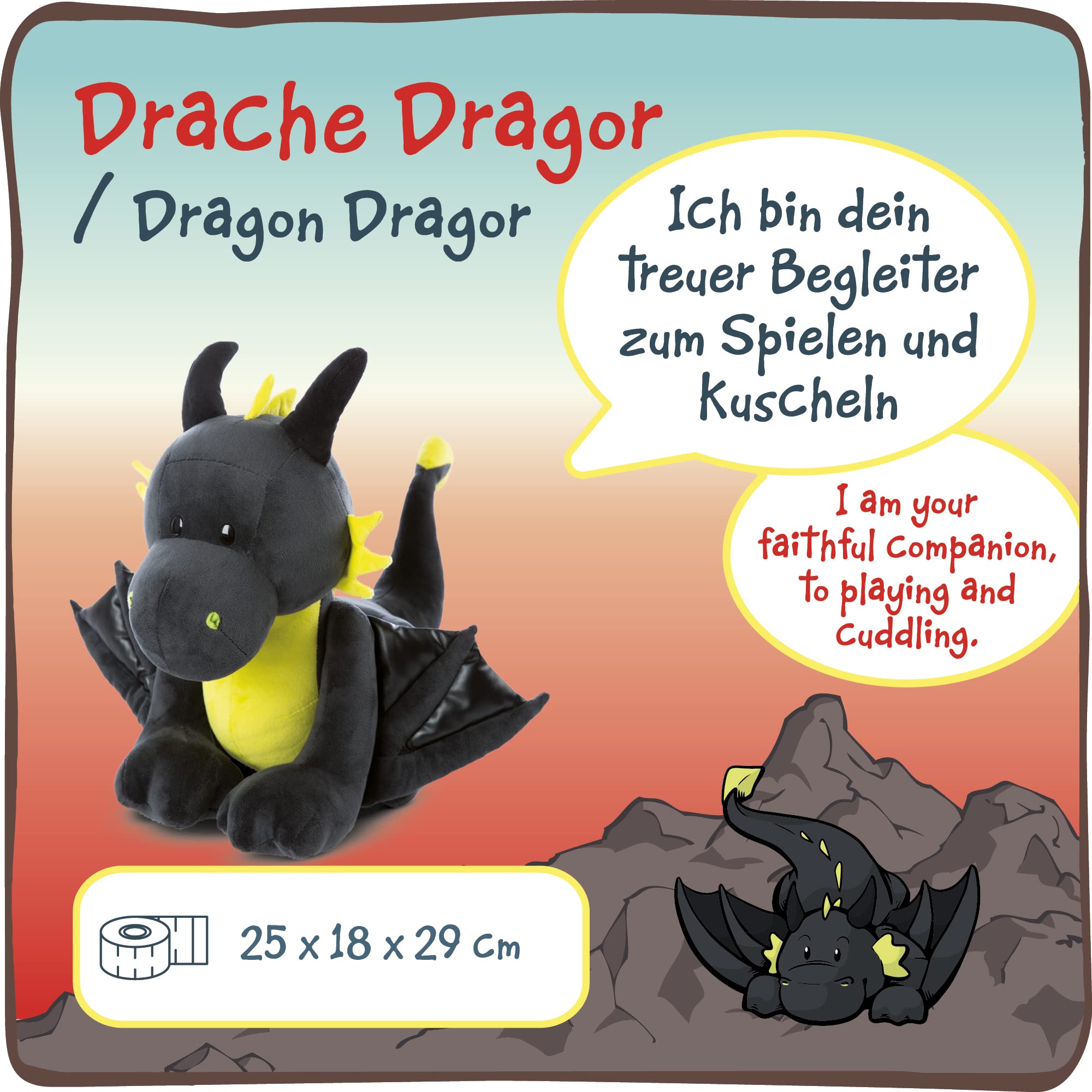 Amazon.co.jp: ぬいぐるみ ドラゴン ドラゴー スタンディング 30